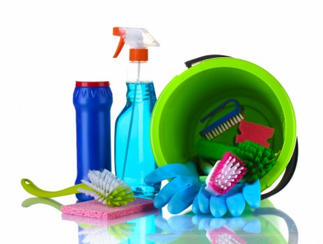 Professional office cleaners working in an Ealing workplace