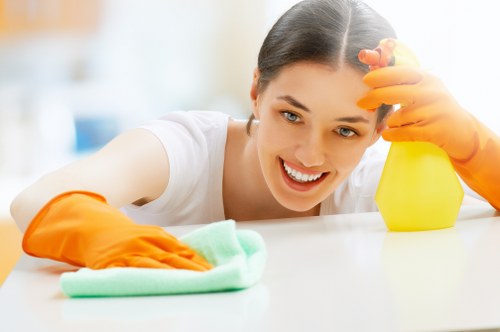 Commercial office cleaning service in Ealing maintaining workstations