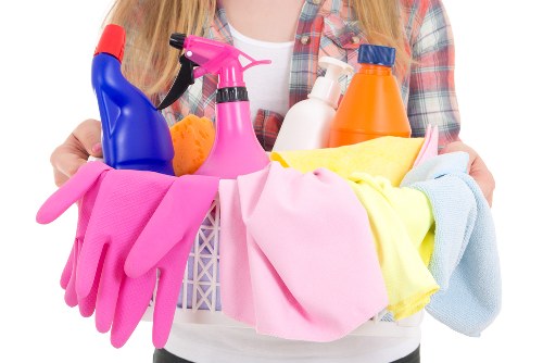 Specialist equipment used for hard floor cleaning in Ealing