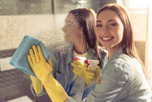 Safe carpet cleaning procedures in a residential property